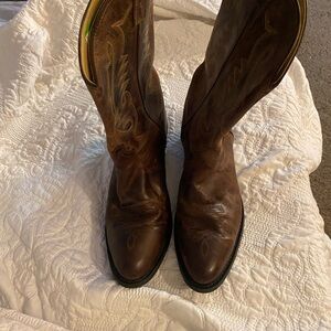 Classic Brown Leather Cowboy Boots - Men’s Western Boots